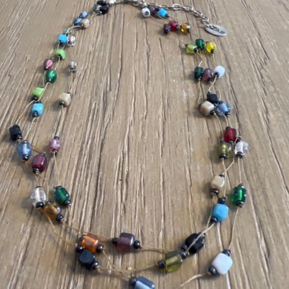 ZAD Jewelry - Glass bead bohemian choker necklace